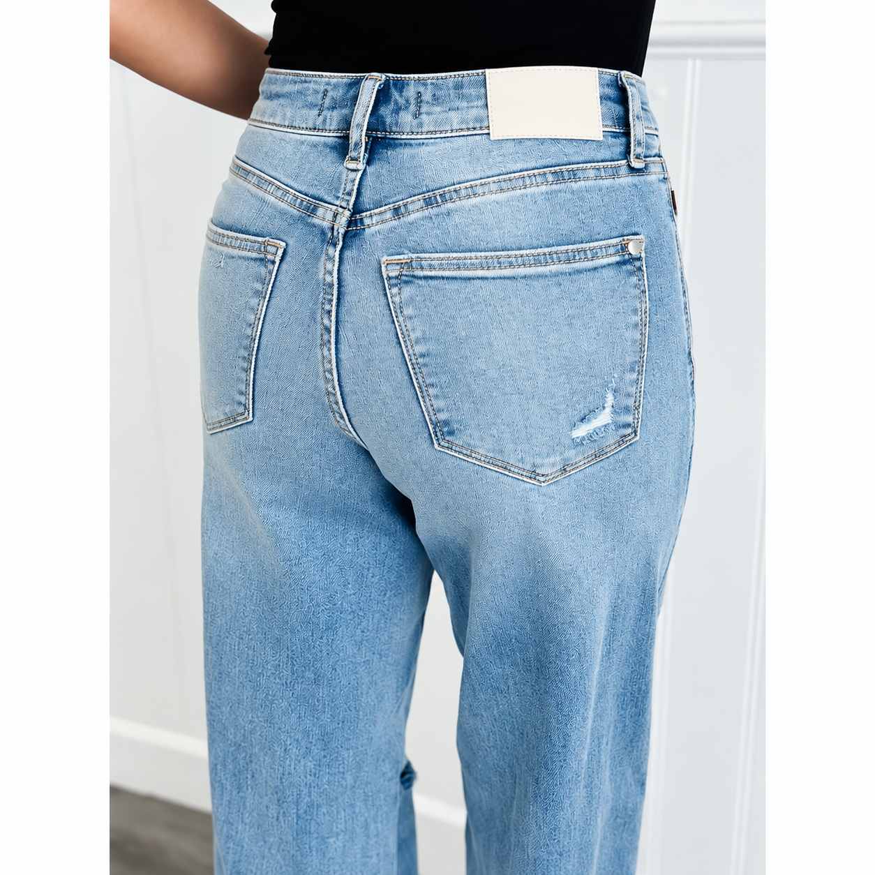 Tummy Control Wide Leg Jeans