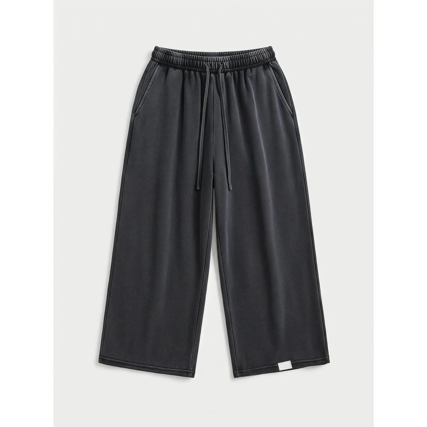 Women's Washed Wide Leg Sweat Shorts with Pockets