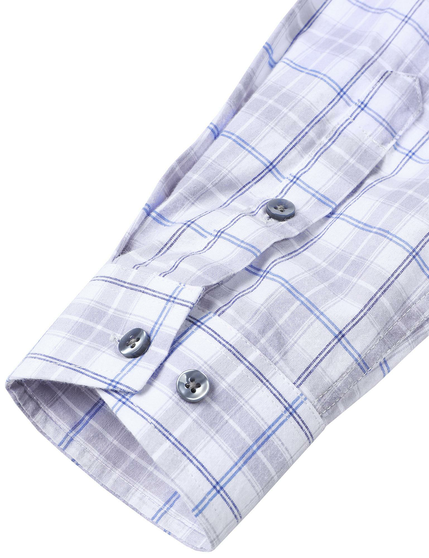 Men's Plaid Slim Fit Long Sleeve Button Down Shirt