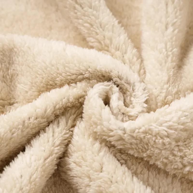Men’s long hooded coat with faux shearling lining