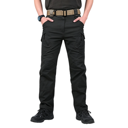 Men's solid color and printed pocket zipper waterproof tactical cargo pants