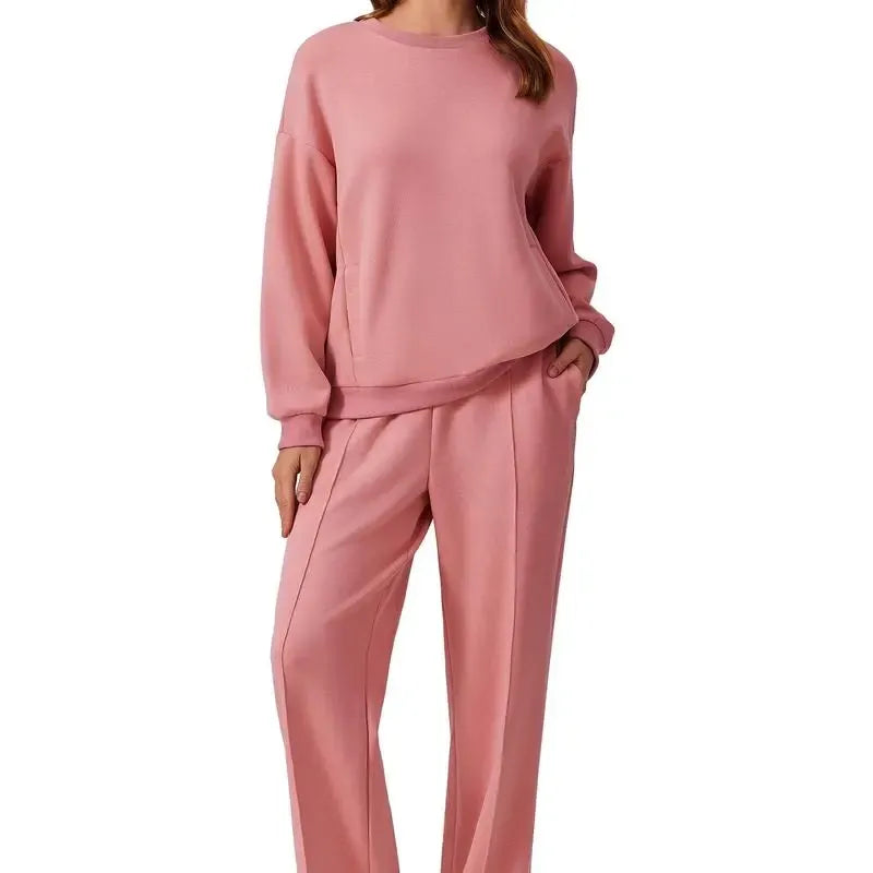🔥2-Piece Sweatshirt & Pants Set – Comfy Travel or Home Outfit