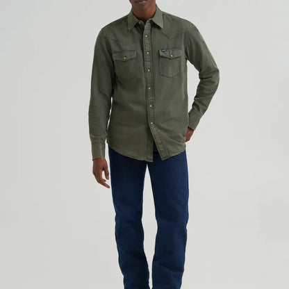 🔥 BESTSELLER | 6PCS $24.95 | Men's Western Snap Denim Shirt