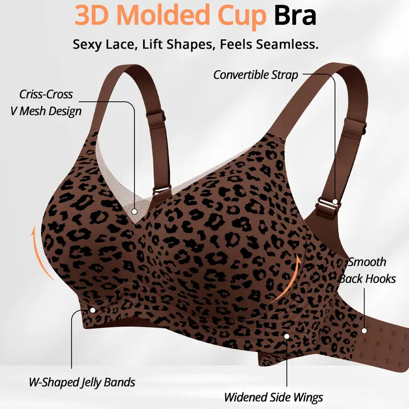 Women Jelly Bras Wirefree Full Coverage No Underwire
