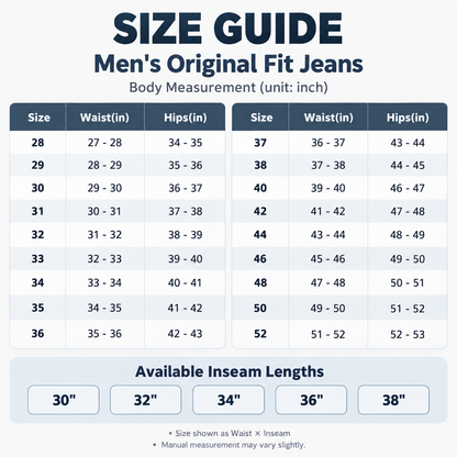 🔥 BESTSELLER | 6PCS $25.99 | Men's Original Fit Western Jeans