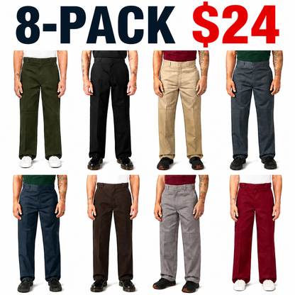 Men's Loose Fit Double Knee Work Pants