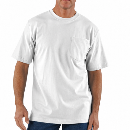 Men's Loose Fit Heavyweight Cotton Pocket T-Shirt