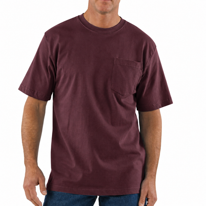 Men's Loose Fit Heavyweight Cotton Pocket T-Shirt