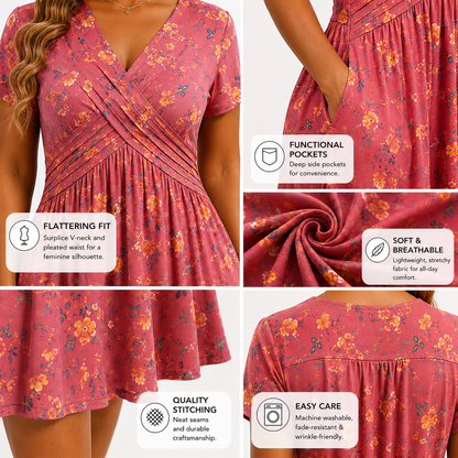V-neck dress