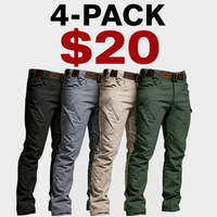 4-PACK $20 (BLACK+GREY+GREEN+KHAKI)