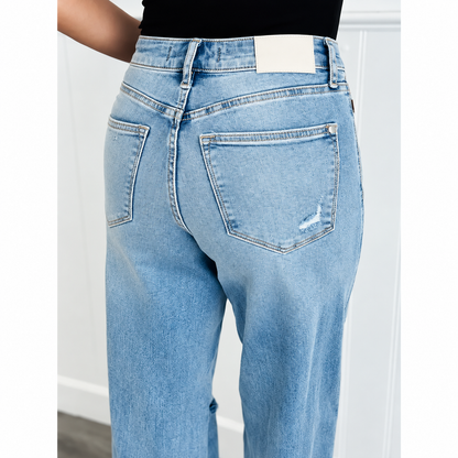Tummy Control Wide Leg Jeans