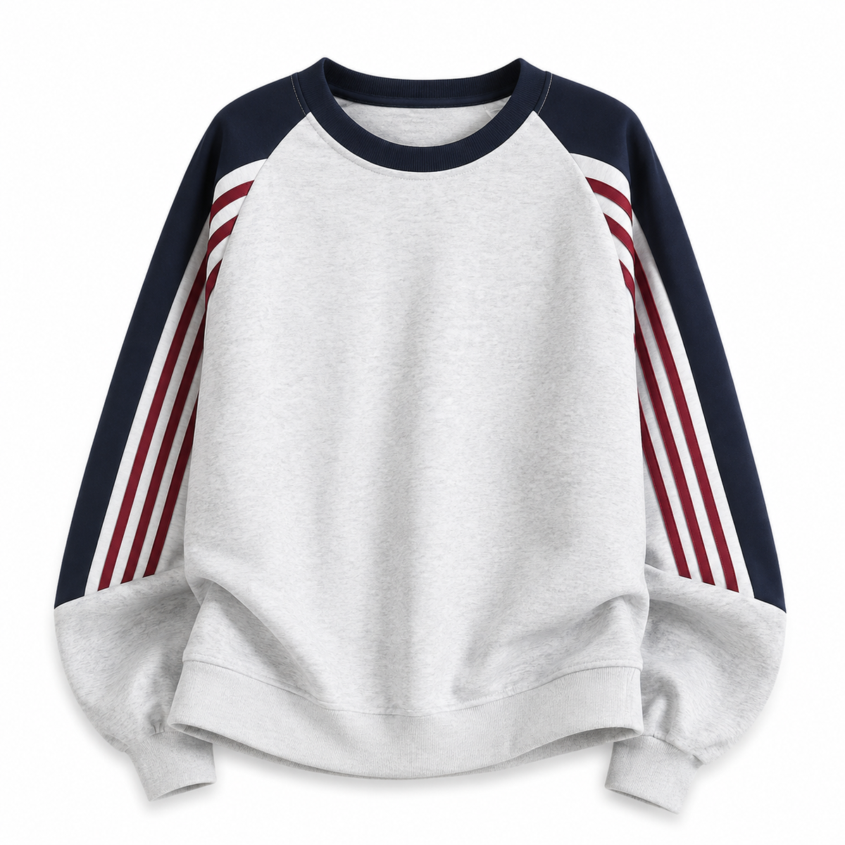 Mutecho Men's Colorblock Crewneck Sweatshirt