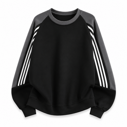 Mutecho Men's Colorblock Crewneck Sweatshirt