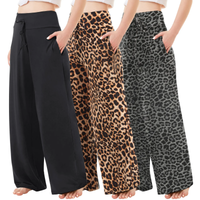 Black/ Leopard/ Dark Grey Leopard (2 Pockets)