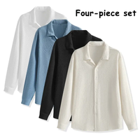 Rice Yellow + Black + Blue + White - Long Sleeve