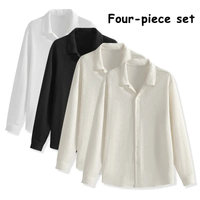 Cream + Cream + Black + White - Long Sleeve