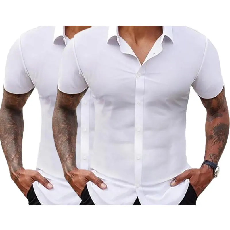 Men’s 2-Pack Slim Fit Stretch Dress Shirts
