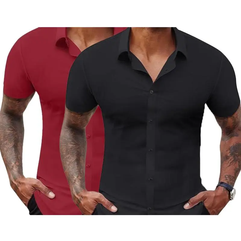 Men’s 2-Pack Slim Fit Stretch Dress Shirts