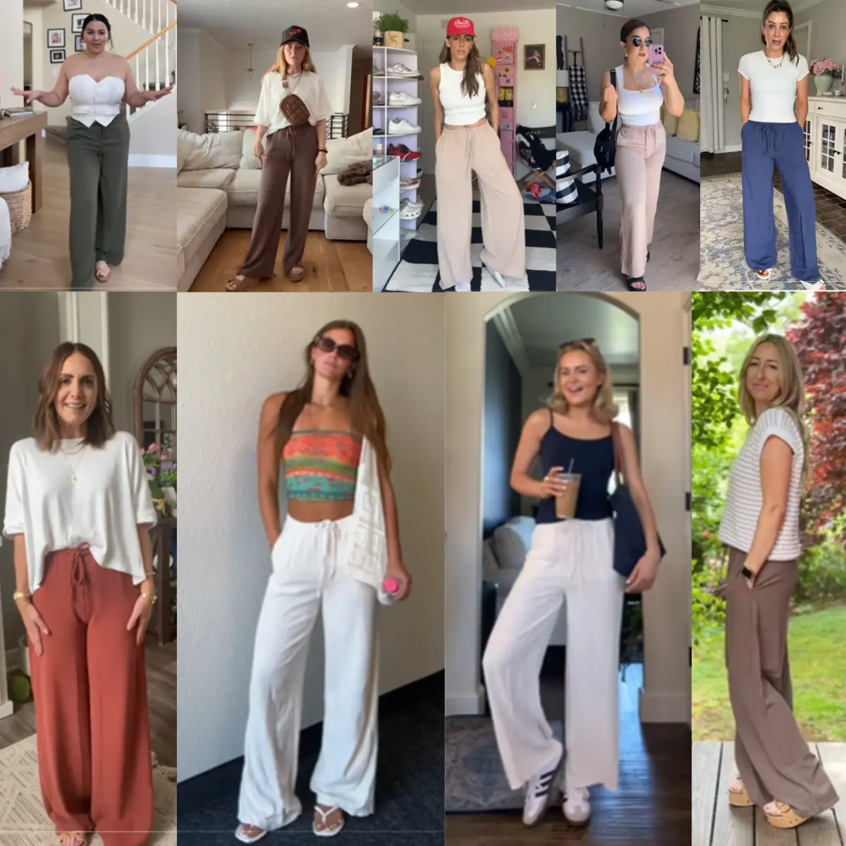 ✨ Women's Cotton Linen Palazzo Pants