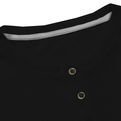 Men's Slim Fit Henley Shirt – Muscle Fit Longline Workout Tee