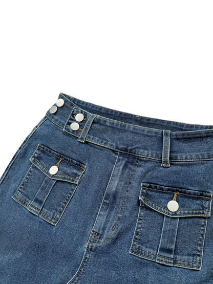 Women's Pocket Stretchy Fit Jeans