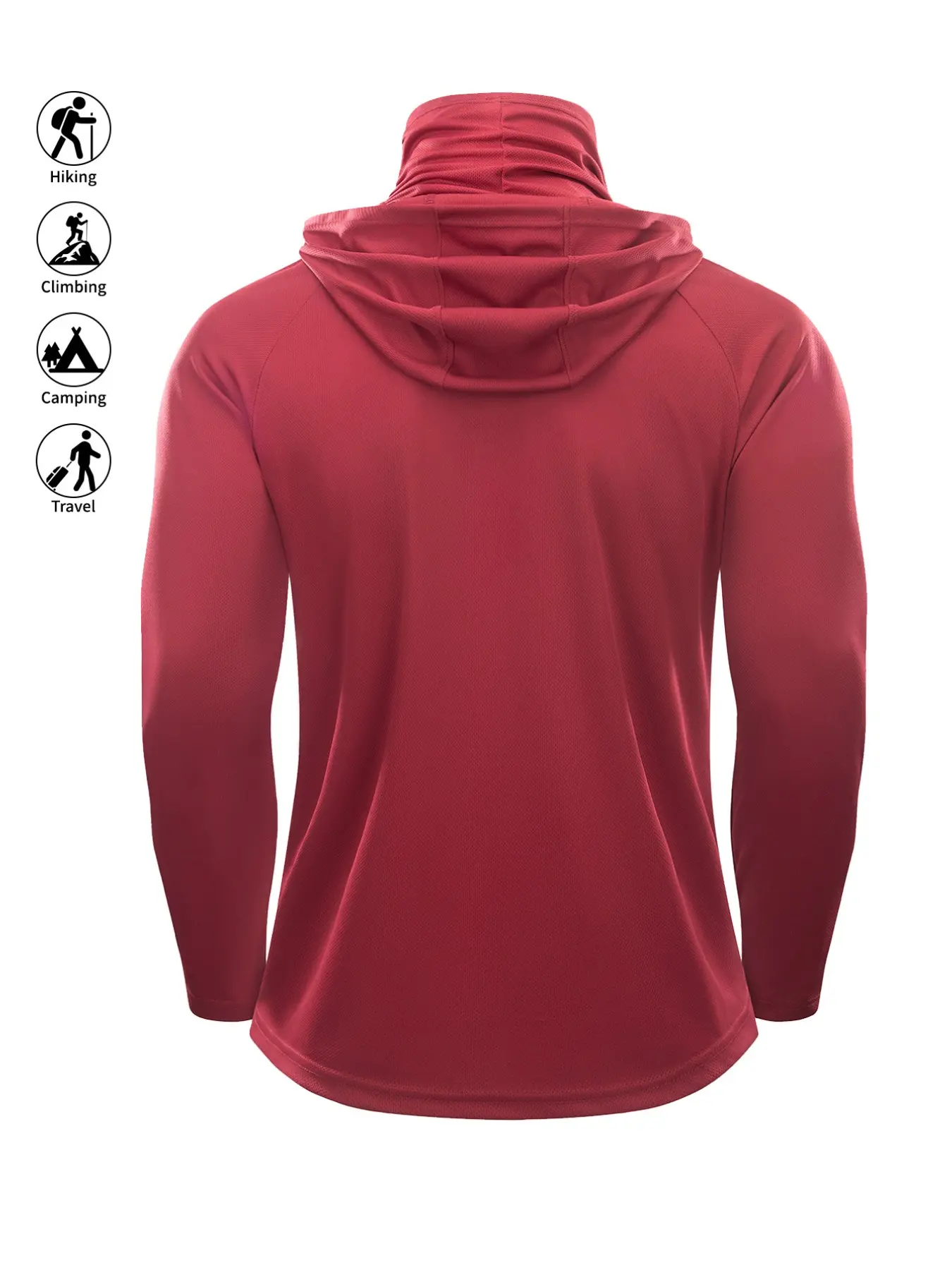 Men's Sun Protection Hoodie Set,Fishing Hoodie with Mask