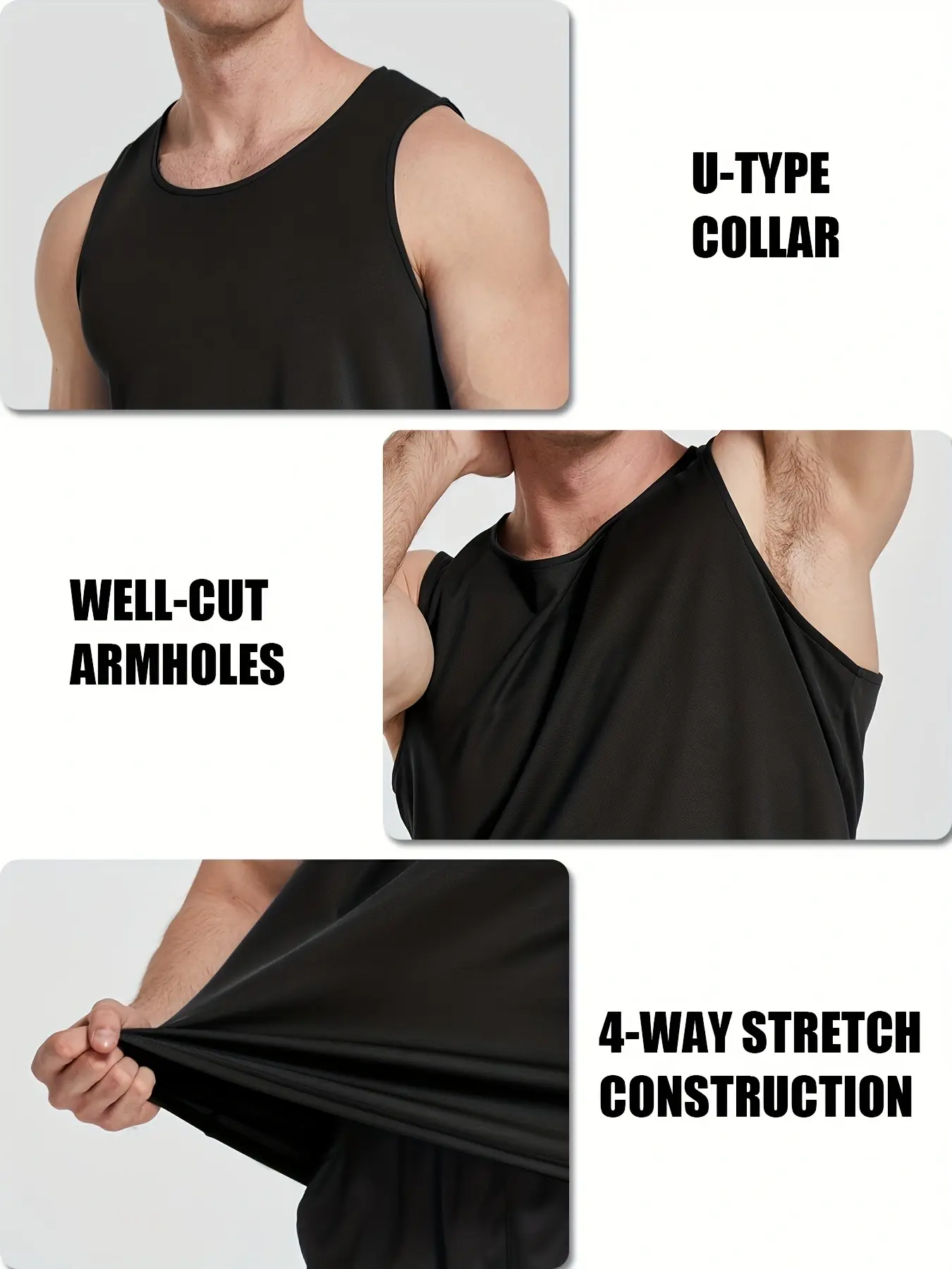 Men's Lightweight Quick Dry Workout Tank Tops