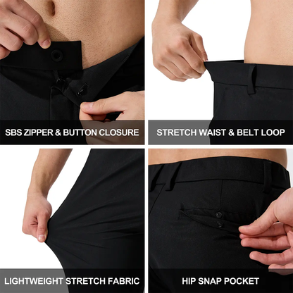 Men's Golf Pants Lightweight Stretch Work Dress Pants