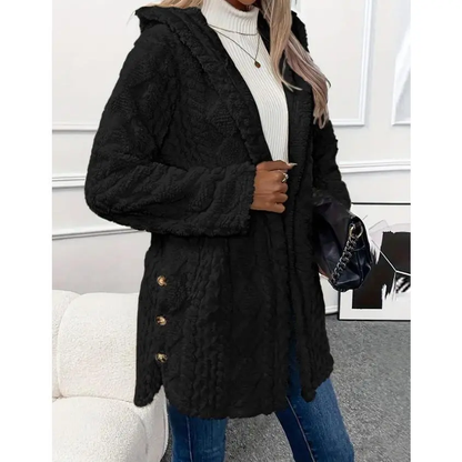 2026 Women's Hooded Cardigan Long Sleeve Coat