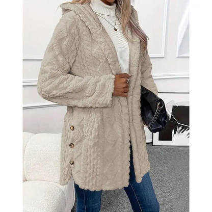2026 Women's Hooded Cardigan Long Sleeve Coat