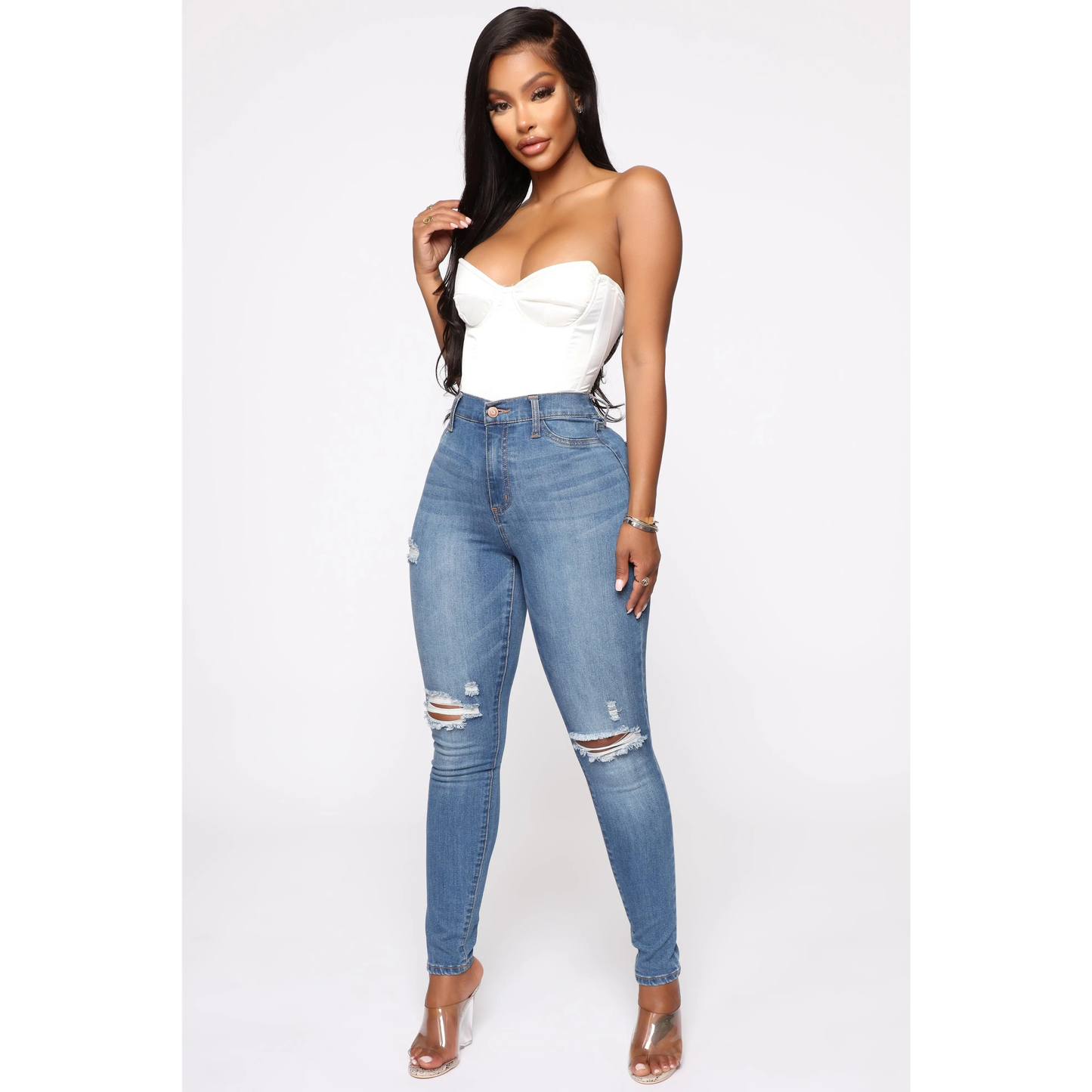 High Rise Skinny Jeans