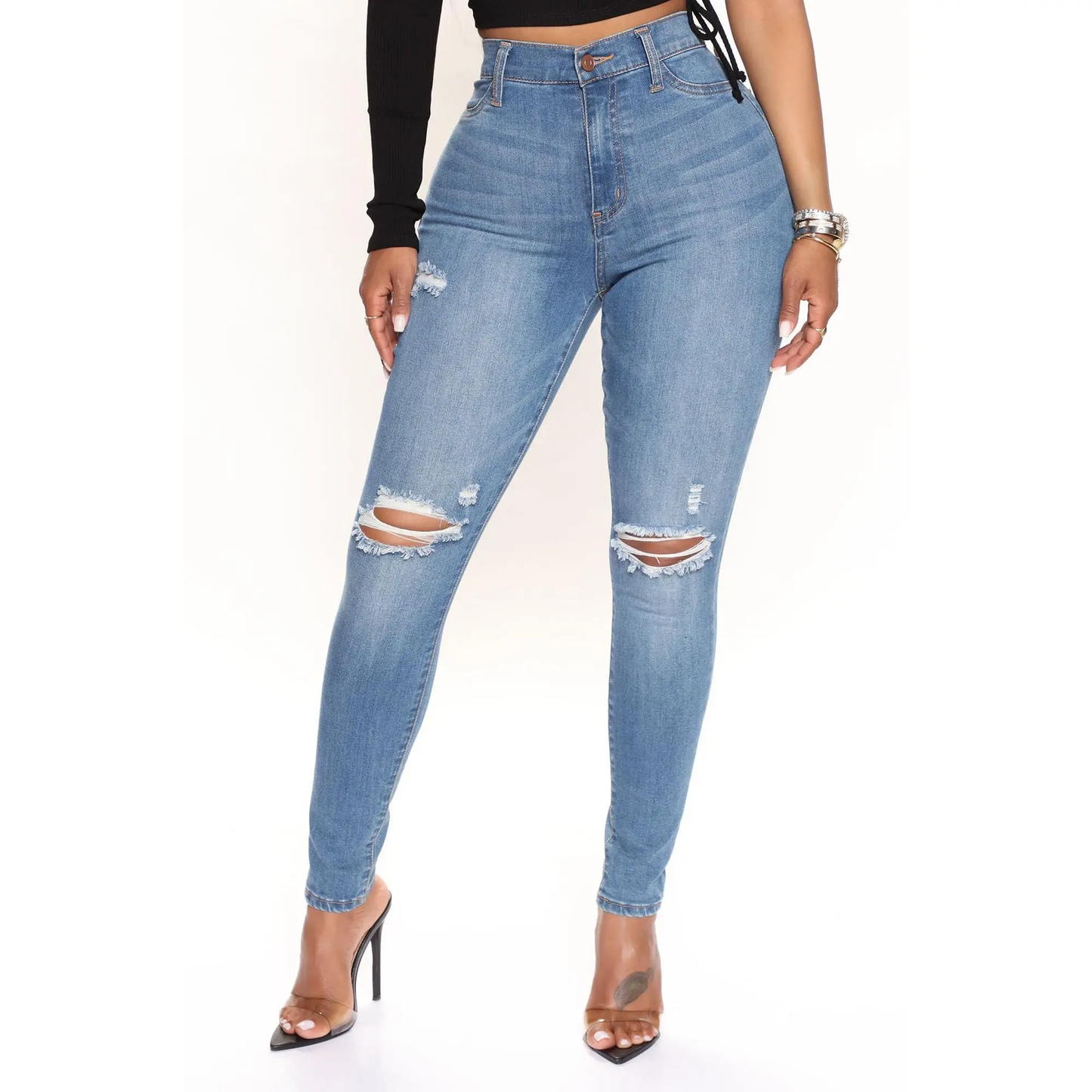 High Rise Skinny Jeans