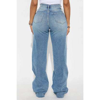 90's Baby Basic Stretch Wide Leg Jean