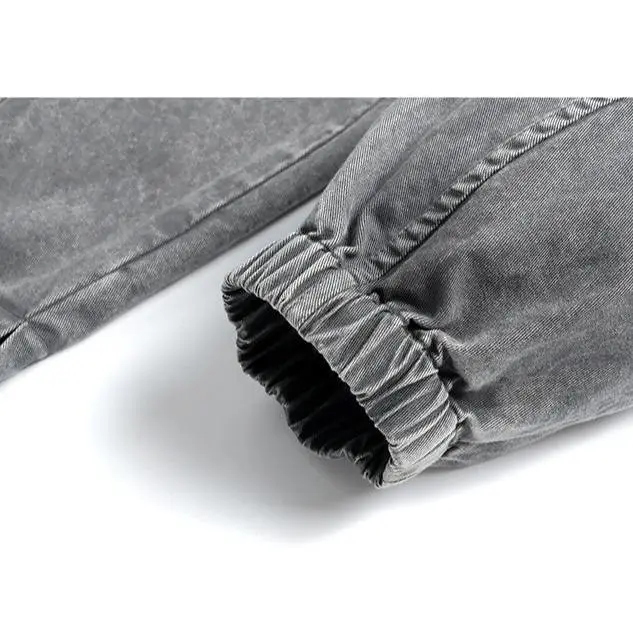 Men’s Washed Cotton Half-Zip Hooded Sweatshirt