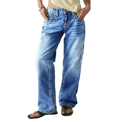 Women’s Mid-Rise Straight Leg Jeans