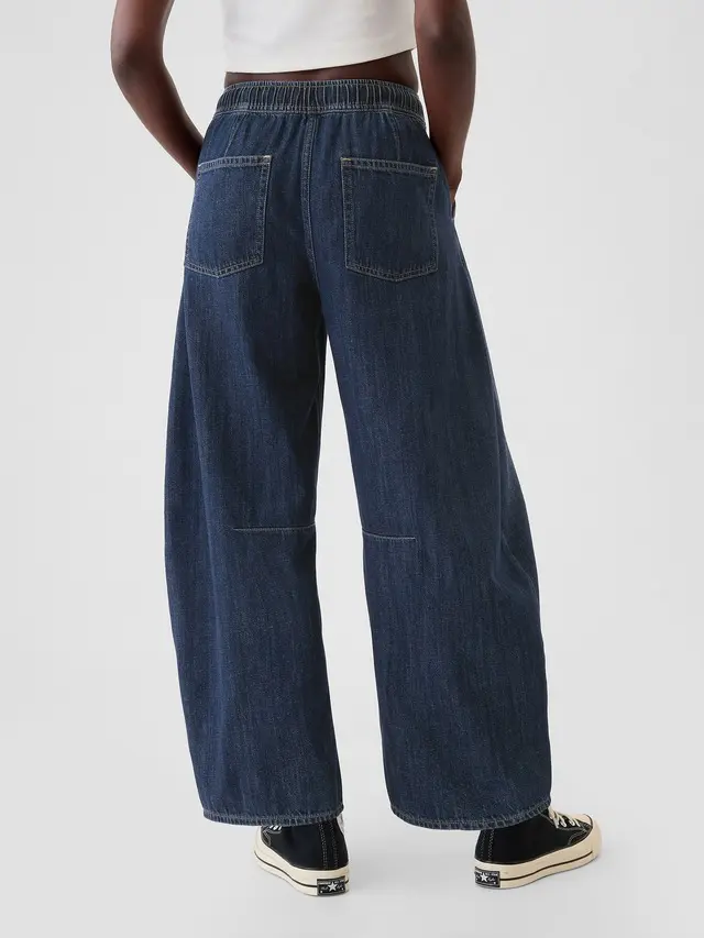 Women's Mid Rise Easy Horseshoe Jeans mutecho