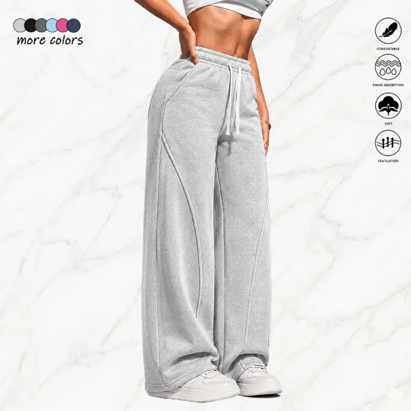 Women's Lightweight Breathable Plain Athletic Sweatpants
