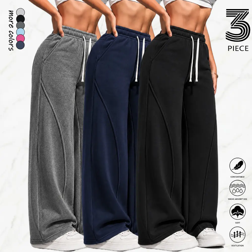 Women's Lightweight Breathable Plain Athletic Sweatpants