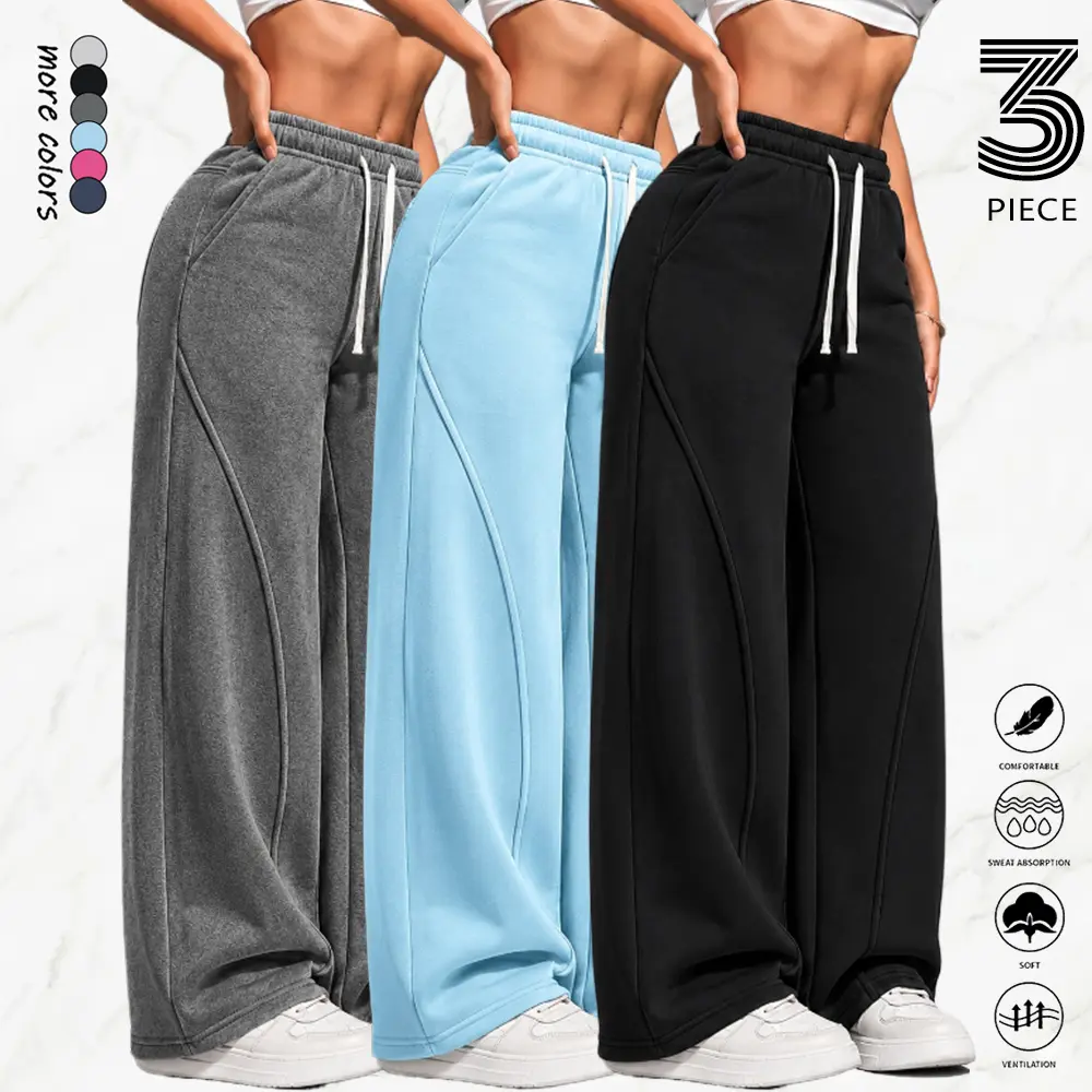 Women's Lightweight Breathable Plain Athletic Sweatpants