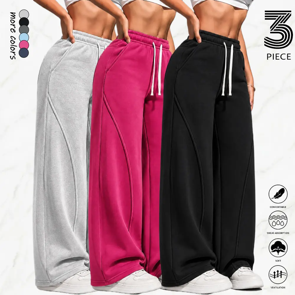 Women's Lightweight Breathable Plain Athletic Sweatpants