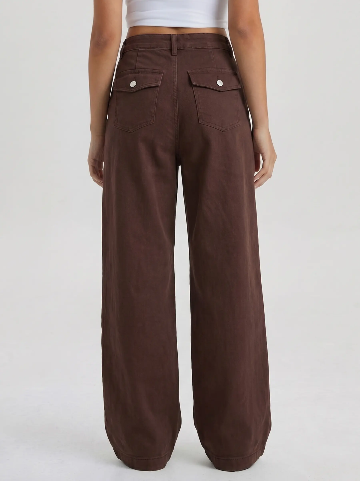 Women's Versatile High Waist Wrinkle-Resistant Wide Leg Jeans
