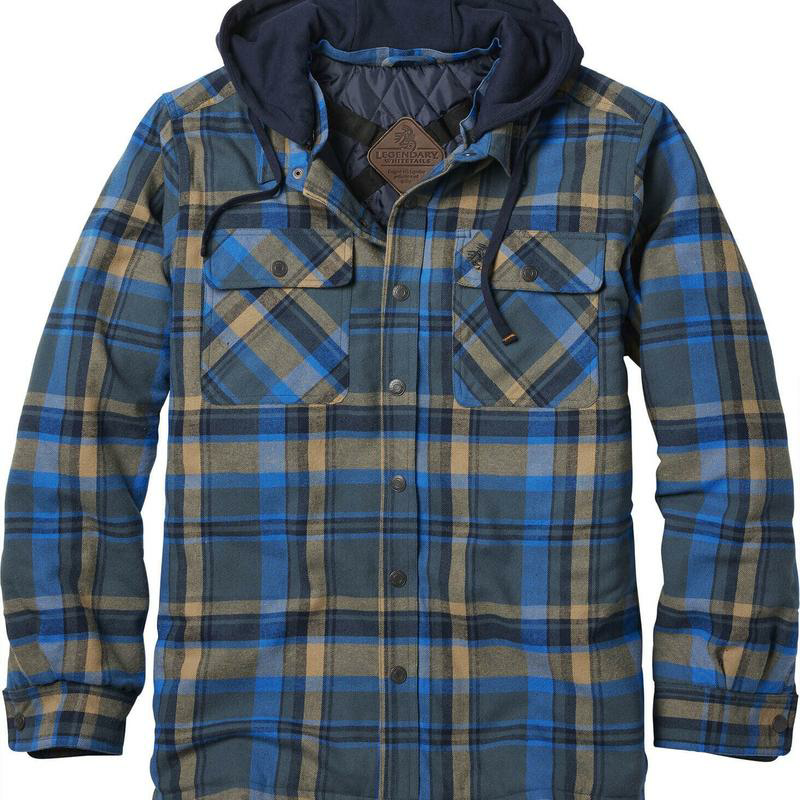 Men's Concealed Carry Hooded Shirt Jacket