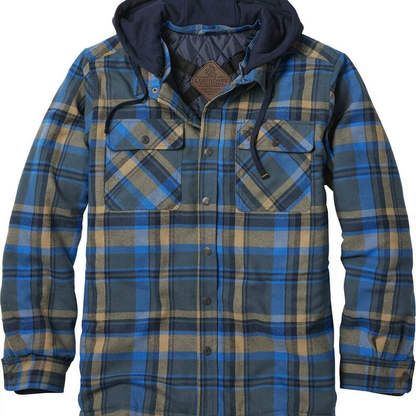 Men's Concealed Carry Hooded Shirt Jacket