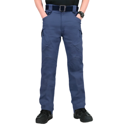 Men's solid color and printed pocket zipper waterproof tactical cargo pants