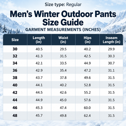🔥 BESTSELLER | Men's Fleece-Lined Water-Resistant Winter Outdoor Pants
