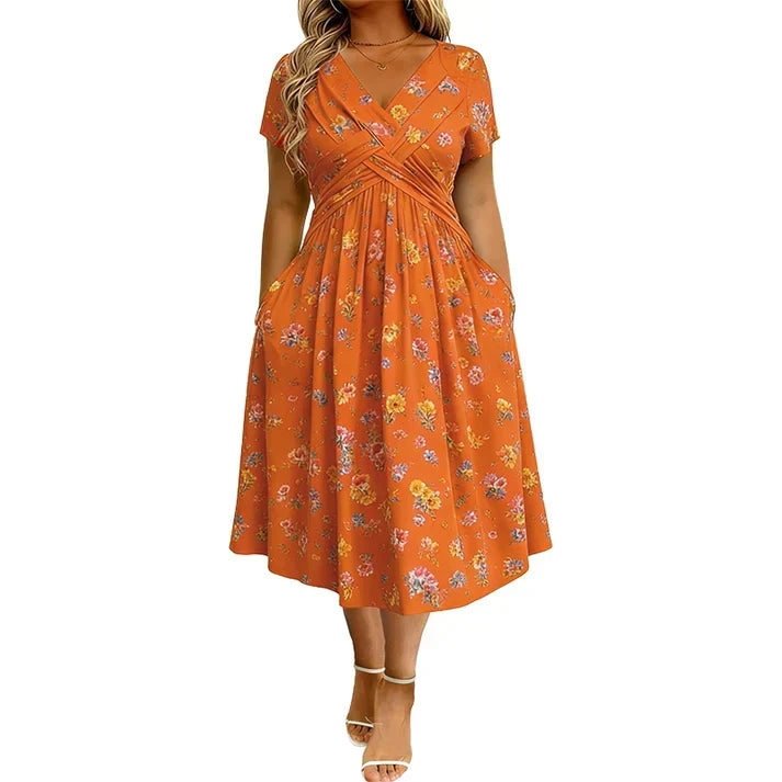 V-neck dress