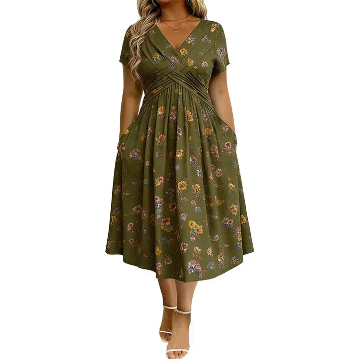 V-neck dress