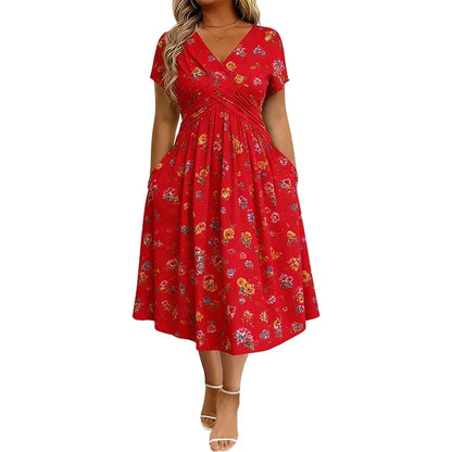 V-neck dress