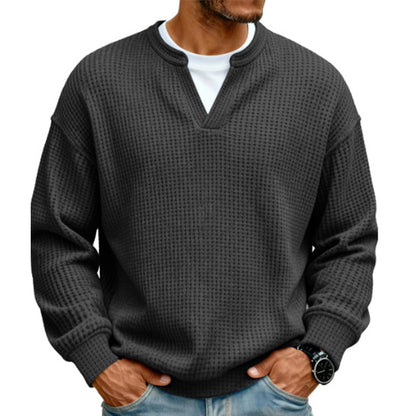 ⌛Limited-Time Offer⌛Layered Comfort Waffle Tee